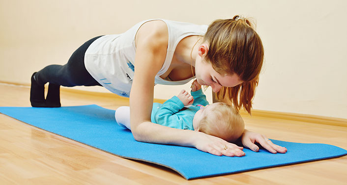 Йога для мам с малышами онлайн